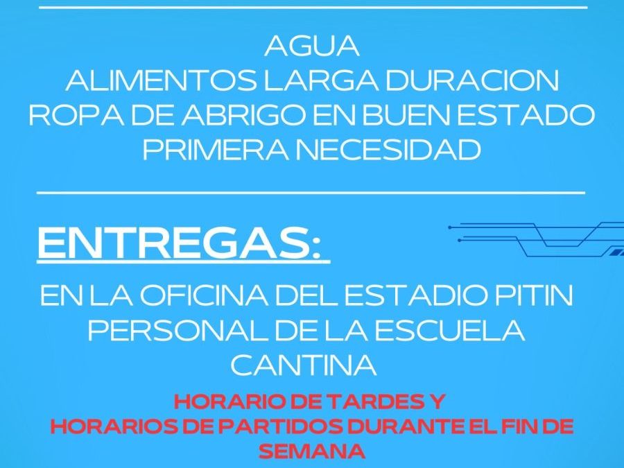Recogida solidaria para los afectados de la Dana.
