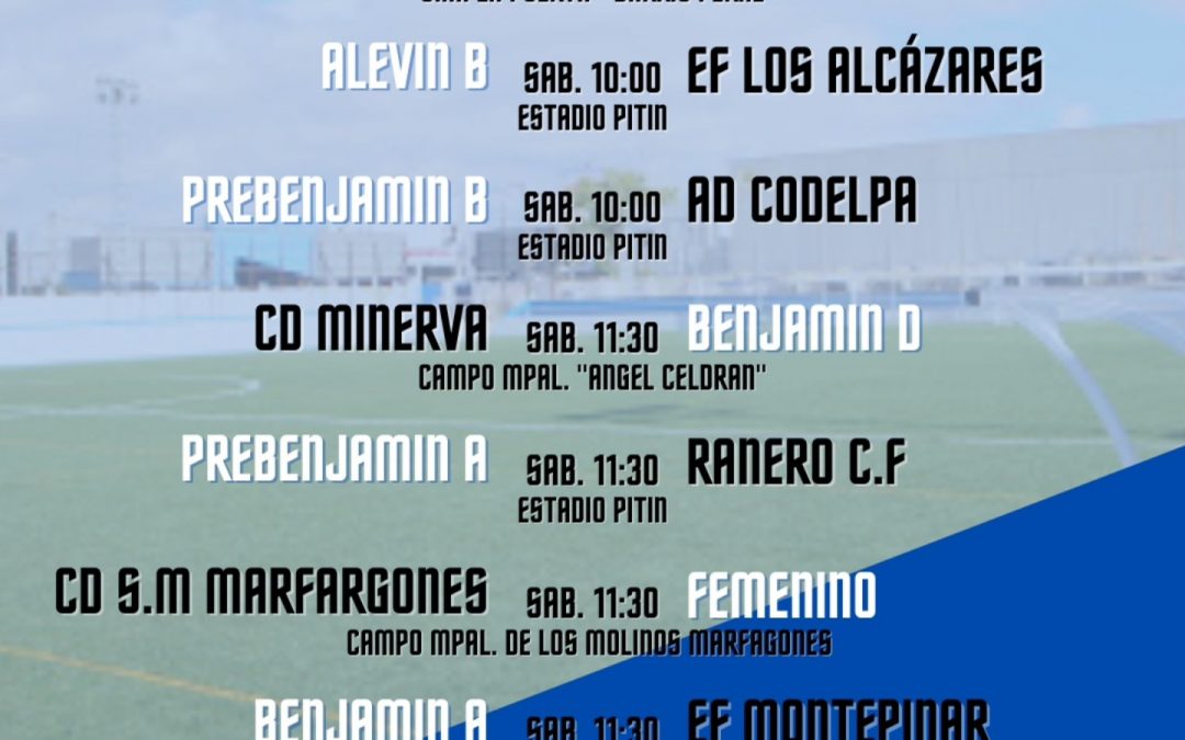 Horario  fin de semana 8 y 9 de febrero