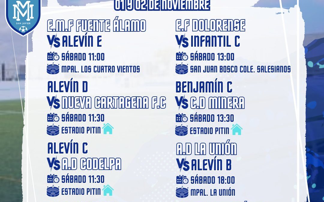 HORARIOS DEL 1 AL 3 DE NOVIEMBRE