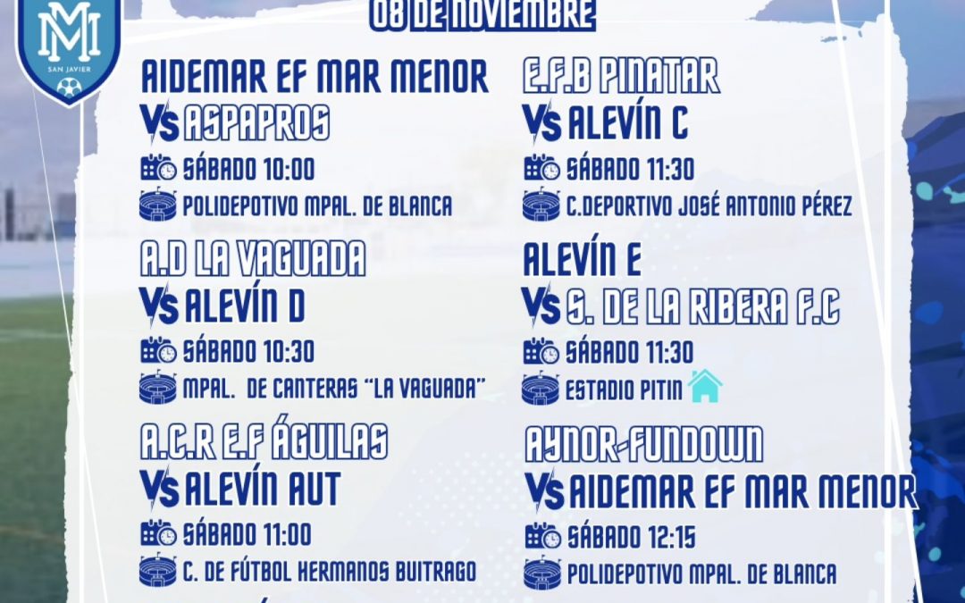 HORARIOS 8 Y 9 NOVIEMBRE