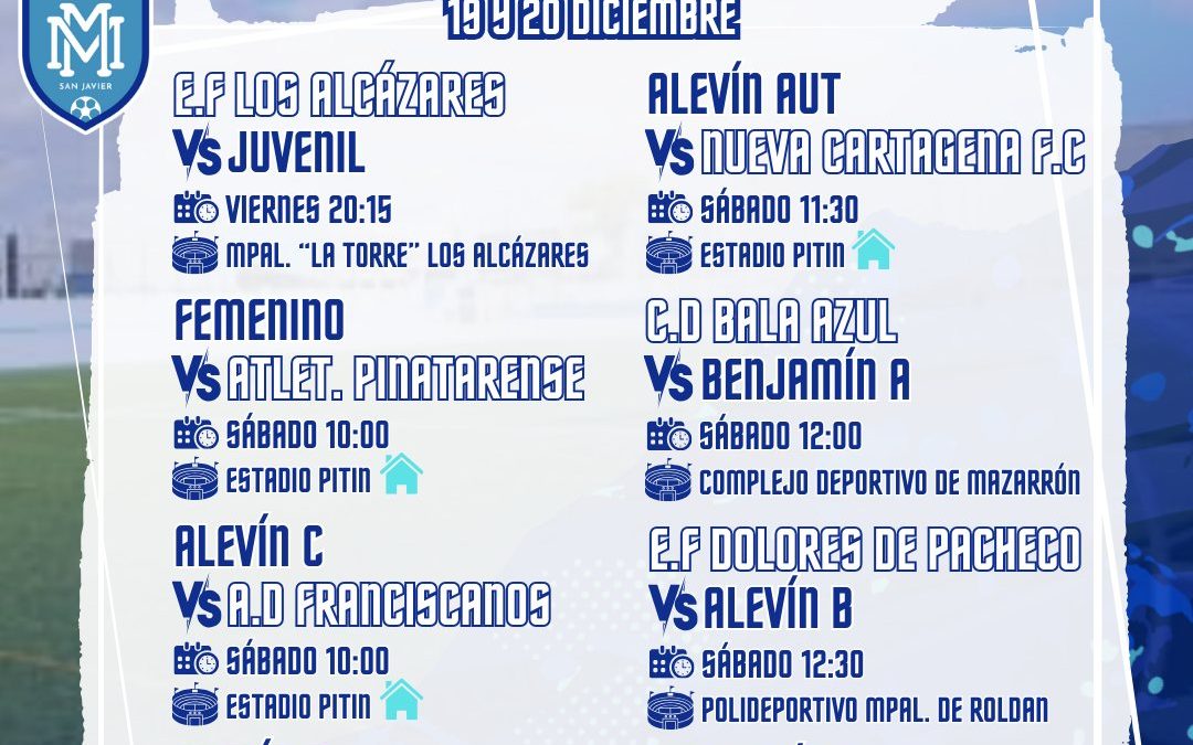 HORARIOS 19 Y 20 DICIEMBRE