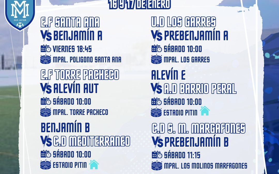 HORARIOS 16 Y 17 DE ENERO