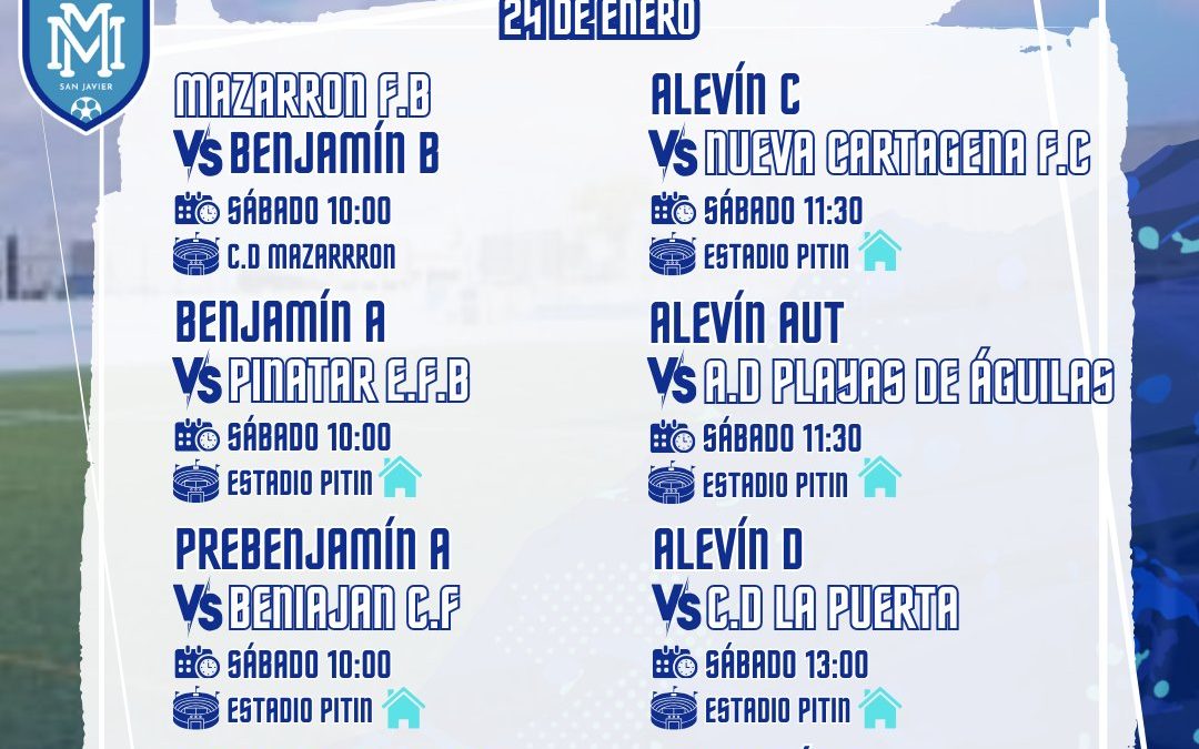 HORARIOS 24 Y 25 DE ENERO