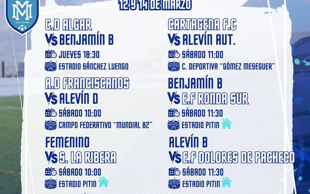 HORARIOS 13 Y 14 DE MARZO