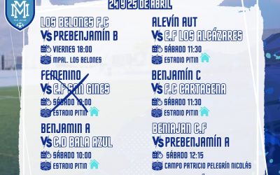 HORARIOS 25 Y 26 DE ABRIL