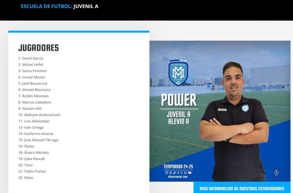 LIGA 2024/2025 JUVENIL A